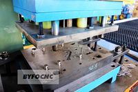 Mesin Pembuat Sudut Flens TDF Saluran HVAC Otomatis Penuh BYFO JB23 Mechanical Punch Corner Production Line