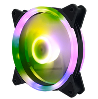 Ventilateur de refroidissement CPU pour boîtier d'ordinateur personnalisé 200 mm ARGB LOGO, dissipateur thermique en plastique, roulement fluide, télécommande sans fil, écran LED