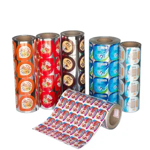 Design personalizzato termosaldatura laminazione imballaggio alimentare pellicola in rotolo di plastica PP PVC PS PET pellicola per imballaggio sigillante per tazze pelabili