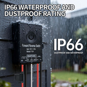 Interrupteur sans fil RF433MHz IP66 DC 12V 24V 36V 48V 72V 30A avec télécommande pour treuil électrique, camion, VTT et grues de récupération - Product Image 2