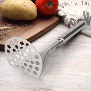 <span class=keywords><strong>Presse</strong></span> alimentaire de cuisine Outil de <span class=keywords><strong>purée</strong></span> de pommes de terre Heavy Duty Handheld Manual Baby Food Vegetable Masher Stainless Steel Pommes de terre Masher - Product Image 2