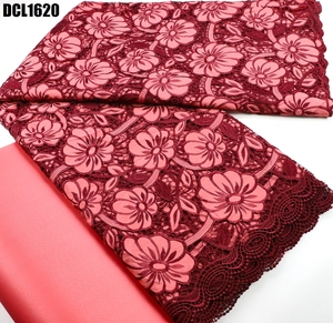 Supoo 2023 top-end tessuto da ricamo solubile in acqua cavo africano <span class=keywords><strong>pizzo</strong></span> Chiffon tessuto di <span class=keywords><strong>pizzo</strong></span> Guipure Top modelli di abiti da sposa - Product Image 3