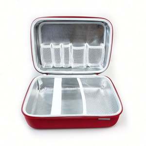 Estuche de Primeros Auxilios de EVA Rojo de Gran Capacidad, Bolsa Médica Impermeable con Aislamiento de Película de Aluminio - Product Image 1