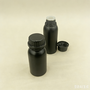 Customizable Matte Black Aluminum Bottle, Multiple Sizes for Essential Oil/Reagent Packing - Product Image 2