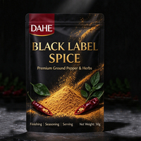 Sachet plat refermable personnalisé imprimé, scellé sur trois côtés, options mat et brillant de qualité alimentaire pour l'emballage de bonbons et d'épices