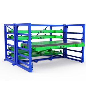 스테인레스 스틸 시트 보관을위한 헤비 듀티 롤아웃 시트 랙 스틸 랙 스토리지 랙 서랍 랙 - Product Image 5