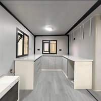 Maison conteneur préfabriquée extensible moderne de 20 pieds ou 30 pieds, maison modulaire personnalisée avec des configurations de 1, 2 ou 3 chambres