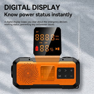 Radio portable à énergie solaire avec Bluetooth FM AM, chargeur manuel d'urgence pour l'extérieur, haut-parleur 5V DC - Product Image 4