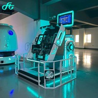 Ventes directes d'usine 360 degrés rotatif Machine de jeu réalité virtuelle montagnes russes 360 simulateur 9D VR Double chaise