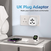 Worldplug mise à la terre universelle AC prise murale adaptateur secteur de voyage monde vers Royaume-Uni 3 broches adaptateur de prise