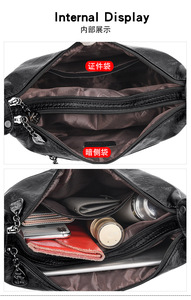 Bolso grande de mujer, bolso de mano de cuero PU suave a la moda, bolso informal, versátil, de gran capacidad, bolsos de hombro portátiles - Product Image 6