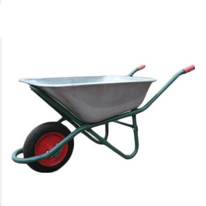 <span class=keywords><strong>Brouette</strong></span> industrielle robuste de 90 L en métal galvanisé avec <span class=keywords><strong>roue</strong></span> en caoutchouc pour le marché russe - Product Image 6
