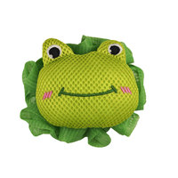 Éponge de bain en maille douce et décorative, motif animal de dessin animé, pour enfants, exfoliante et douce