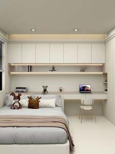 Meubles de chambre d'enfant modernes et contemporains, lit en bois massif sur mesure avec rangement pour appartement, villa et hôtel - Product Image 6