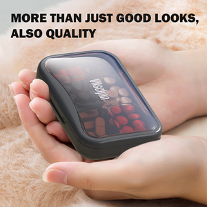 Portable Plastic Pill Storage Cases Sub-Packaging Medicine <strong>Box</strong> for Week-Long Tablet Storage Seven Days Sub-<strong>Box</strong> for Three Meals - Product Image 3