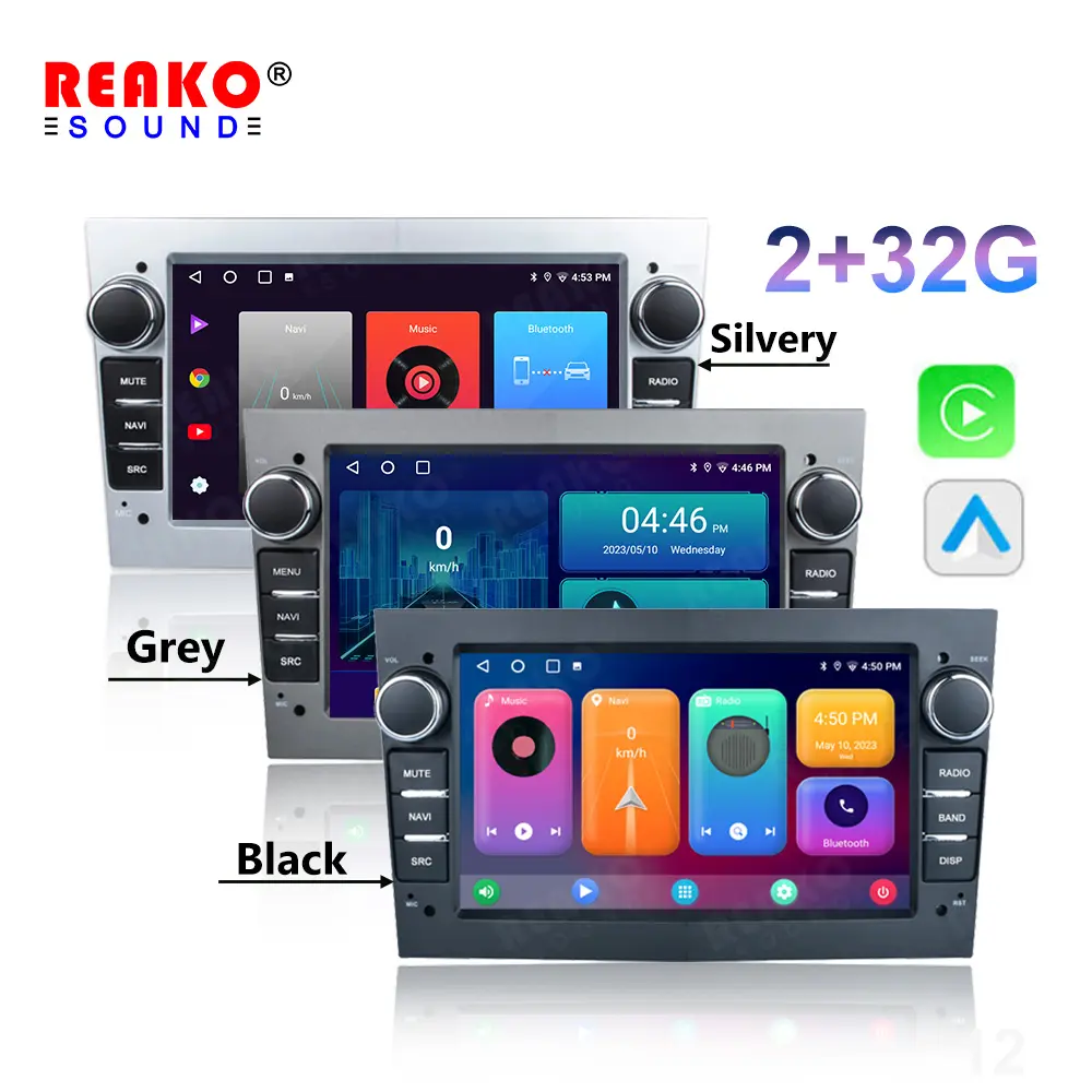 7 ''2 + 32GB Carplay Android Auto autoradio Stereo per Opel Astra Corsa Meriva Combo Antrara Tigra nero grigio argenteo