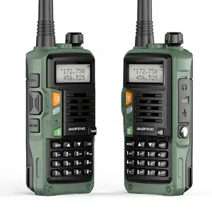 Yeşil Baofeng Uv-s9 artı, 8 watt walkie talkie,BaoFeng UV-S9 artı 8-Watt 2200mAh büyük pil VHF UHF radyo