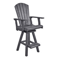 Tabouret de bar KD extérieur classique en bois plastique HDPE Chaise Adirondack