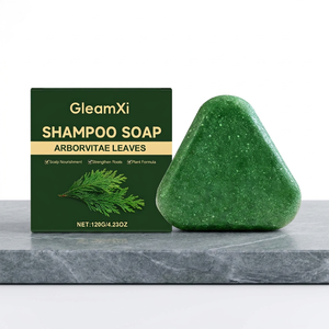 Natural Shampoo <b>Soap</b> With the Herbal Essence of Cypress Leaves and Wolfberry for Strengthening Hair Making It Smooth and Shin - Product Image 6
