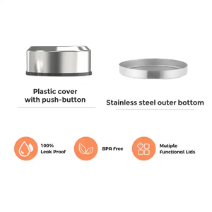 Pot à nourriture portable à double paroi en acier inoxydable 18/8 avec logo personnalisé style moderne boîte à <span class=keywords><strong>lunch</strong></span> extérieure cuillère à bento Tiffin pour enfants - Product Image 5
