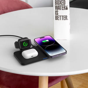 Produits de dropshipping Chargeur sans fil magnétique <span class=keywords><strong>3</strong></span> en 1 à charge rapide 15W pour iPhone/Airpods originaux/iWatch - Product Image 2