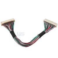 Câble d'écran universel compact LVDS double 8 broches FI-X30P avec connecteur à clip de mise à la terre, faisceau de câblage d'interface d'affichage de petite taille