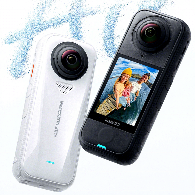 Insta360 X4 Air Action Camera for Motorcycle | 360 Degree Panoramic 8K Video Helmet Cam for Skiing Diving Waterproof Original