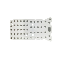 Mélange Échantillon gratuit Éclairage Télécommande Clavier Rond et Oblong Double Couche Blanc PET Avec Adhésif Métal Dome Array