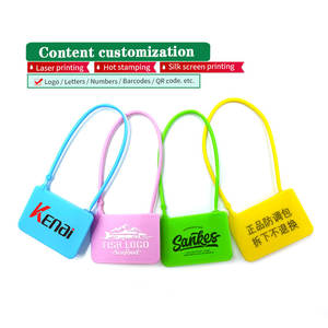 DX6-408P logo kustom nomor gratis sampel sekali pakai kustom Logo bernomor Tag Tamper bukti segel plastik untuk pengiriman gratis - Product Image 2