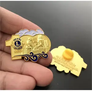 Custom Animal Fish Shape 3D Design Logo Metal Lapel Pin Badges
