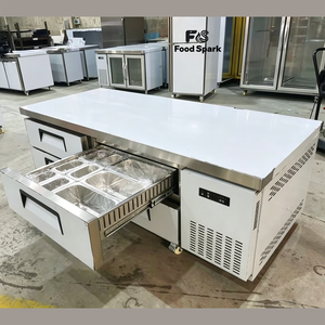 Refrigerador y Congelador Comercial de Acero Inoxidable para Debajo del Mostrador, para Cocinas Profesionales, Equipo de Cocina de Acero Inoxidable - Product Image 2