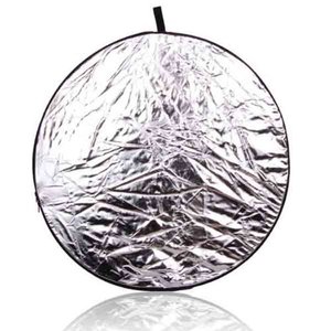 2-in-1 Reflector Studio Plastic <strong>Light</strong> Collapsible <strong>Light</strong> Sliver and Gold Plastic <strong>Light</strong> <strong>Diffuser</strong> - Product Image 1