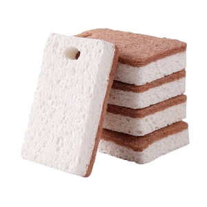 Thân thiện với môi trường tự nhiên phân hủy sinh học dừa Scrubber sponging Pads compostable cellulose rửa chén miếng bọt biển - Product Image 4