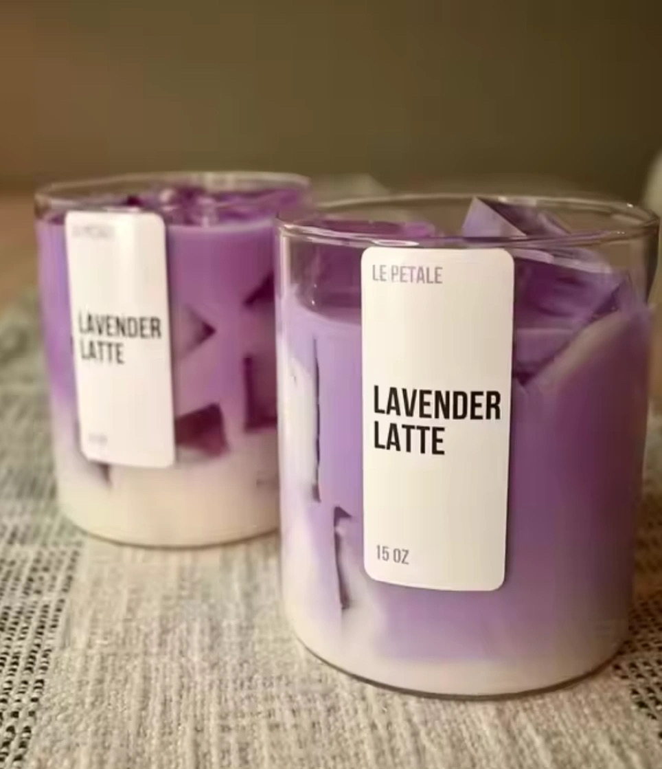 Latté à la lavande