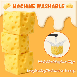 Juguete Blandito de Queso de Ascenso Lento, Bloque de Queso Suave para Apretar, Juguete Antiestrés para Niños y Adultos - Product Image 6