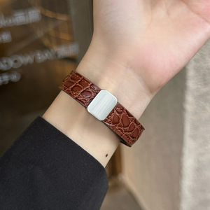 Bracelets de montre en cuir véritable pour femme d'affaires pour montre <span class=keywords><strong>série</strong></span> 10 9 <span class=keywords><strong>8</strong></span> 7 6 Bracelet magnétique pour montre 38 40 41 42 44 45 46 49 mm Bracelet pour femme - Product Image 4
