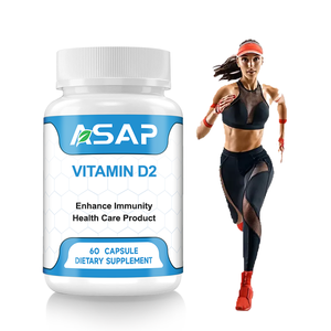 Suplemento DE SALUD Cápsulas de vitamina D2 Materia prima vegana 10000iu Cápsulas de vitamina D2 - Product Image 1