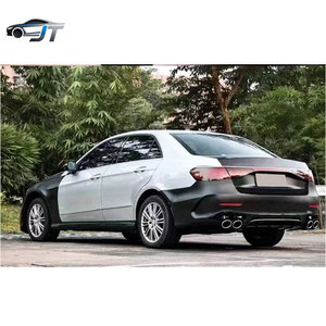 Kit Carrozzeria Stile AMG E53 per Mercedes-Benz Classe <span class=keywords><strong>E</strong></span> W212 (2009-2016) - Aggiornamento a W214: Paraurti Anteriore, Griglia, Cofano, Minigonne Laterali, Copertura Coda, Paraurti Posteriore - Product Image 4