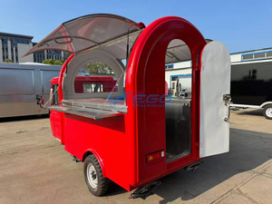Carrito de Comida Móvil Rojo Personalizado 2026, Restaurante Ambulante Equipado con Cocina Completa, Camiones de Comida Eléctricos - Product Image 3