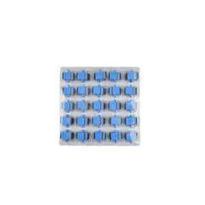 싱글 모드 심플 렉스 블루 SC/UPC 광섬유 어댑터 (귀 포함)
