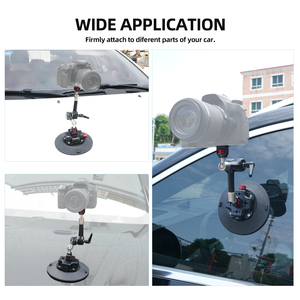 6in máy ảnh Cốc hút điện thoại núi 7 "Heavy-Duty Hợp kim nhôm có khớp nối ma thuật cánh tay 360 bóng kép đầu 1/4" arri gắn kết - Product Image 6