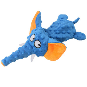 Hot Selling Interactive Elephant-Shaped <b>Plush</b> Pet Chew Toys Eco-Friendly Squeaky Bite-Resistant Animals for Dogs Wholesale - Product Image 2