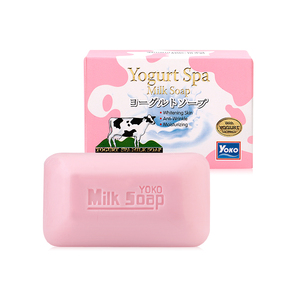 Y434 YOKO YOGURT SPA MILK <b>SOAP</b> 90g. Body <b>Soap</b> From Milk Protein Rich With Moisturizer Skin Protects Wrinkle And Lightens Skin - Product Image 1