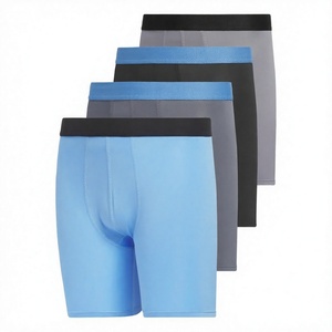 Calzoncillos bóxer de poliéster para hombre, corte clásico, tejido transpirable, ecológico, de secado rápido, con estampado por transferencia térmica en la cintura, para adultos. - Product Image 4