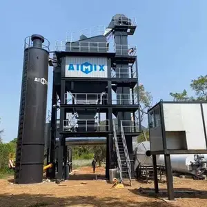 Aimix 80 t/h capacity asphalt batching plant with diesel burner cost