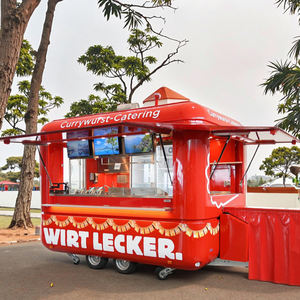 Remorque de restauration professionnelle en fibre de verre, cuisine mobile avec service de restauration rapide pour événements en plein air et restaurants - Product Image 2