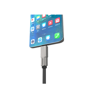 Tối đa 60W Loại C để Loại C Cáp sạc nhanh phổ <span class=keywords><strong>4</strong></span> trong 1 nhanh chóng sạc Cáp <span class=keywords><strong>USB</strong></span> cho tất cả các điện thoại thông minh có thể điều chỉnh góc bên phải - Product Image 6