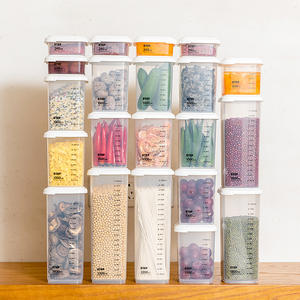 Food-grade sealed jars moisture-proof transparent kitchen storage jars cereals spice snacks dry food bottle storage box