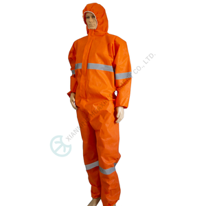 <span class=keywords><strong>Combinaison</strong></span> de construction de peinture de travail non tissée jetable de couleur vive orange - Product Image 1