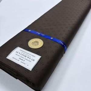 Nuevo precio al por mayor, traje de ropa de senador africano, materiales de tela, <span class=keywords><strong>trajes</strong></span> de ropa de senador, telas de 5 yardas para hombres - Product Image 4